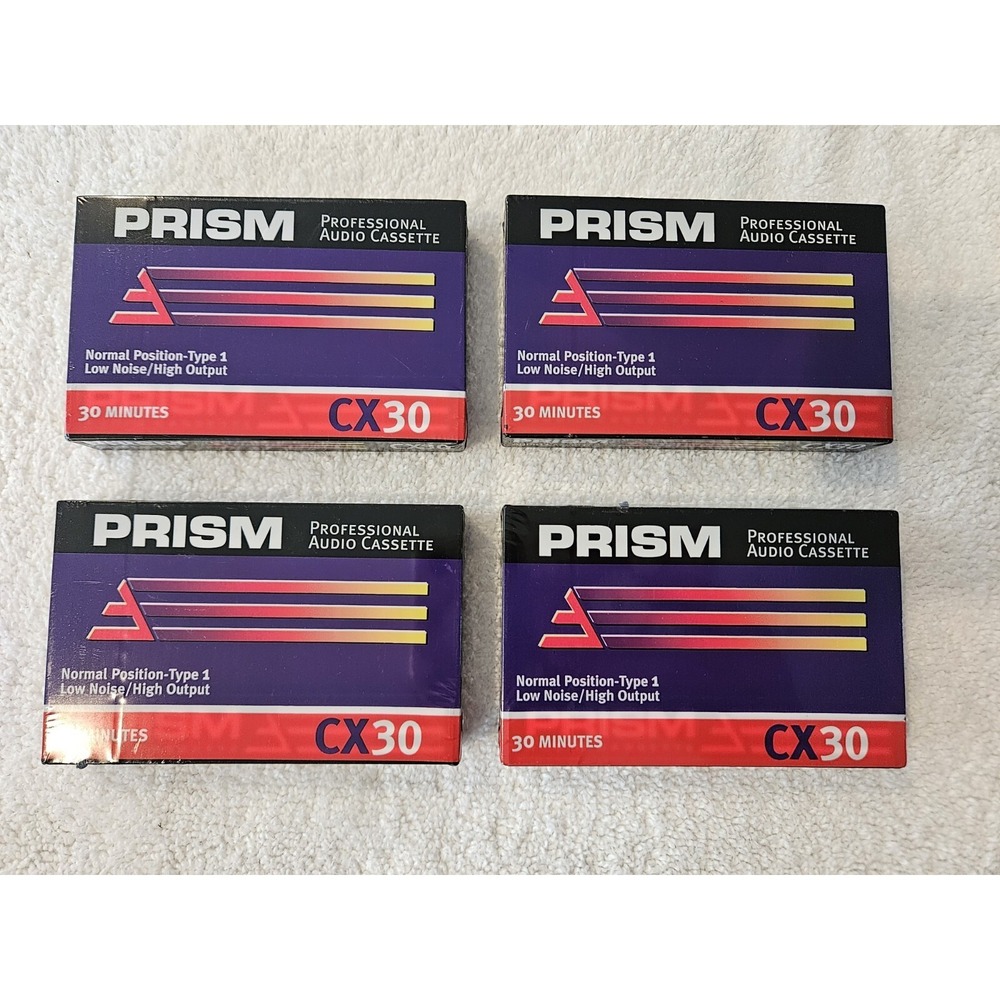 Prism Cx30 Professional Audio Cassette 30 Minutes New Sealed Lot Of 4